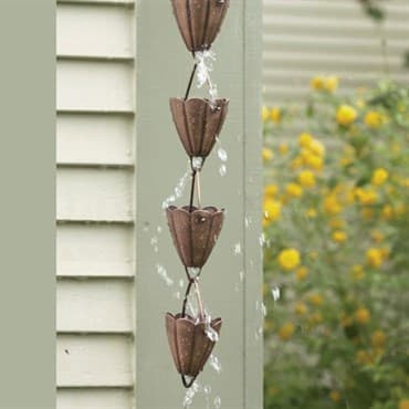 Ancient Graf Scallop Top Cup Rain Chain — photo 1 of 2