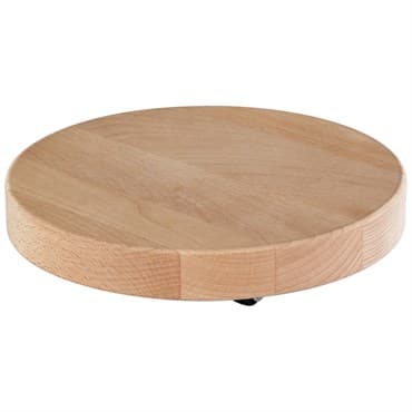 Wagner WPC Natural Round Plant Caddy w/ No Show Casters — photo 1 of 2