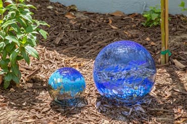 APM 5" Base Solar Orb Blue Crackle — photo 1 of 2