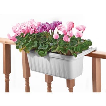 Apollo 24" Adjustable Railing Planter White — photo 1 of 2
