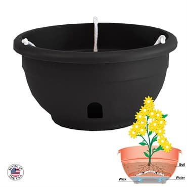 Apollo 12" Eezy Gro Hanging Basket Black — photo 1 of 2