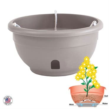 Apollo 12" Eezy Gro Hanging Basket Driftwood — photo 1 of 2