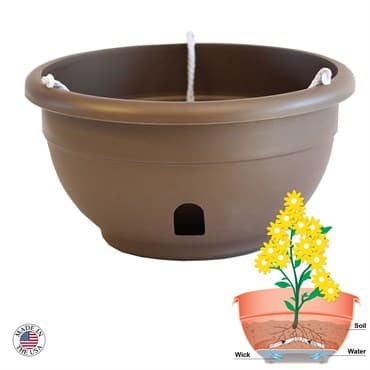 Apollo 12" Eezy Gro Hanging Basket Mocha — photo 1 of 2