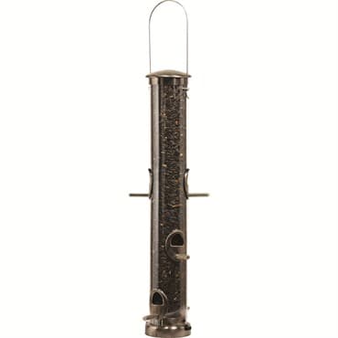 Aspects Large Brushed Nickel Seed Tube Feeder Quick Clean — photo 1 of 2