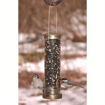 Aspects Small Antique Brass Seed Tube Feeder Quick Clean — photo 1 of 2