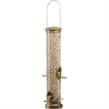 Aspects Medium Antique Brass Seed Tube Feeder Quick Clean — photo 1 of 2