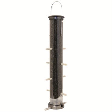 Aspects Large Brushed Nickel Thistle Tube Feeder Quick Clean — photo 1 of 2