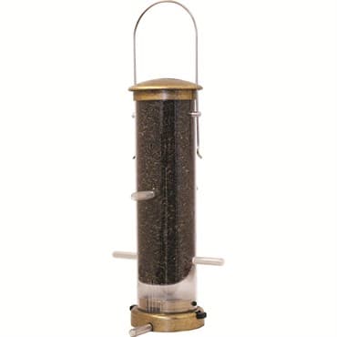 Aspects Small Antique Brass Thistle Tube Feeder Quick Clean — photo 1 of 2