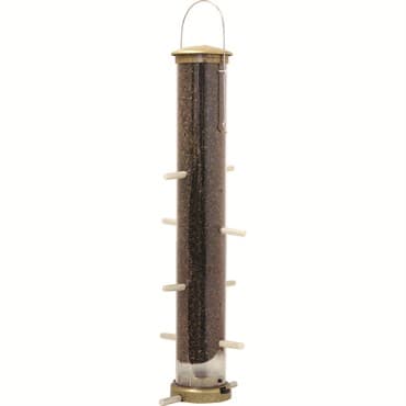 Aspects Large Antique Brass Thistle Tube Feeder Quick Clean — photo 1 of 2