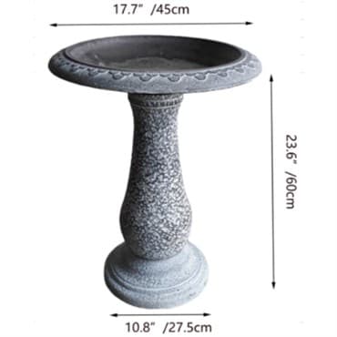 Austram Abaco Bird Bath Weathered White — photo 1 of 2