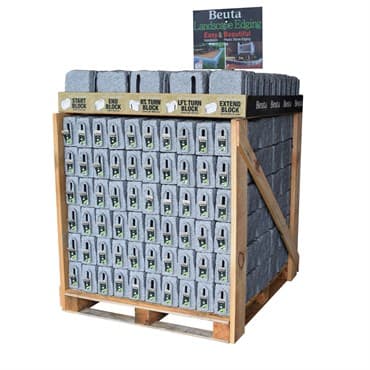Beuta Block Retail Pallet Display Greystone — photo 1 of 2
