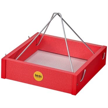Birds Choice Hanging Tray Recycled Plastic Red — photo 1 of 2