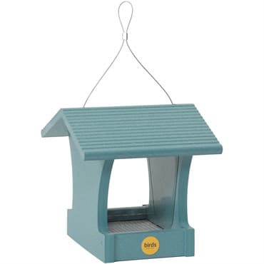Birds Choice Hopper Bird Feeder Recycled Plastic Lake Blue 1.5# Capacity — photo 1 of 2