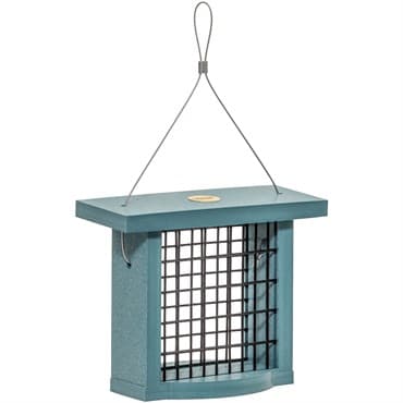 Birds Choice Single Suet Feeder Recycled Plastic Lake Blue — photo 1 of 2