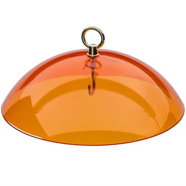 Birds Choice 10" Acrylic Protective Dome Feeder Cover Orange — photo 1 of 2