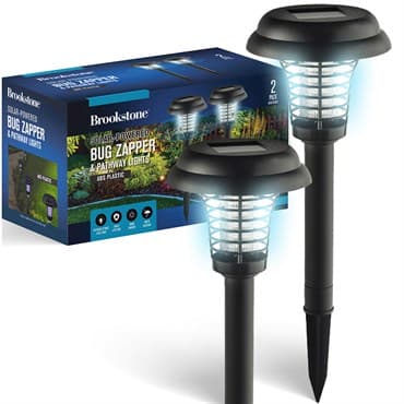 Brookstone 2pk Solar Powered ABS Bug Zapper — photo 1 of 2