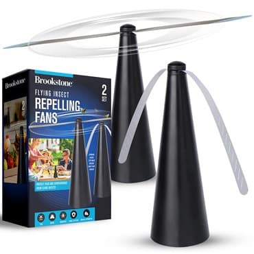 Brookstone 2pk Flying Insect Repelling Fan — photo 1 of 2