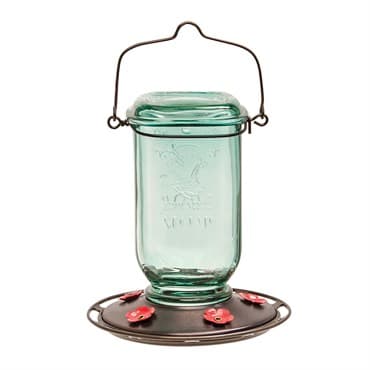 Classic 25oz Mason Jar Glass Hummingbird Feeder 5 Ports — photo 1 of 2