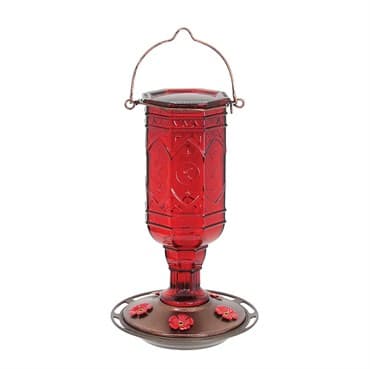 Classic 20oz Red Jewel Glass Hummingbird Feeder 5 Ports — photo 1 of 2