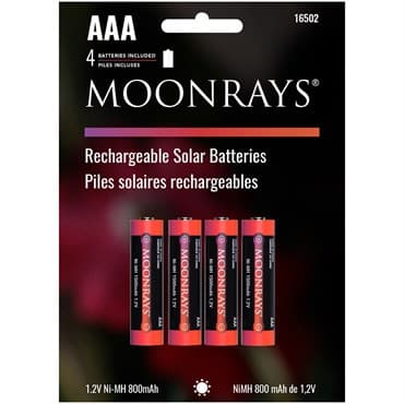 Moonrays 4pk AAA Rechargeable Batteries — photo 1 of 2