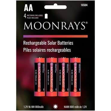 Moonrays 4pk AA Rechargeable Batteries — photo 1 of 2