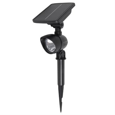 Moonrays Solar Black Plastic Spotlight — photo 1 of 2