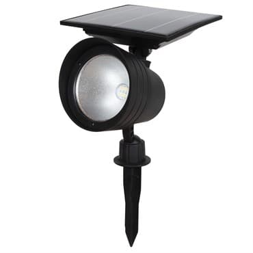 Moonrays Solar Black Spotlight w/Lumens — photo 1 of 2