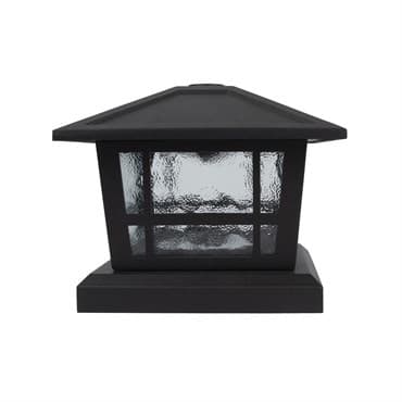 Moonrays Black Metal & Glass Post Cap — photo 1 of 2
