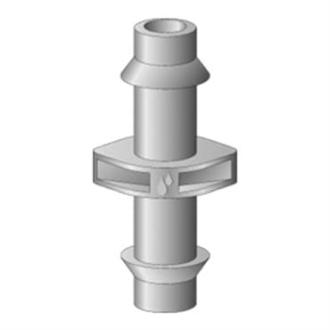 Netafim Barb x Barb Connector For 4/7mm Tubing White 25/BG — photo 1 of 2