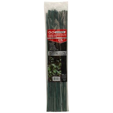 D&D Garden 25ct 2' Green Packaged Bamboo Stakes — photo 1 of 2