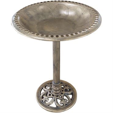 DDI Resin Bird Bath Bronze — photo 1 of 2