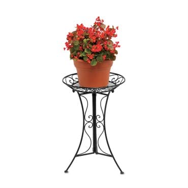 Deer Park Sunburst Round Plant Stand Black — photo 1 of 2