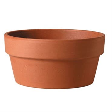 Deroma 8.3" Bulb Pan Terra Cotta Clay Full Pallet — photo 1 of 2