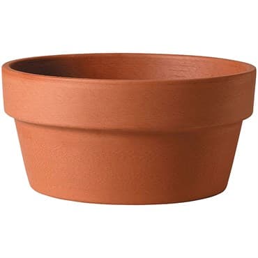 Deroma 12.2" Bulb Pan Terra Cotta Clay Full Pallet — photo 1 of 2