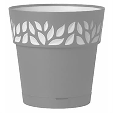 Deroma 9.8" Leaf Pot Premium Plastic Grey — photo 1 of 2