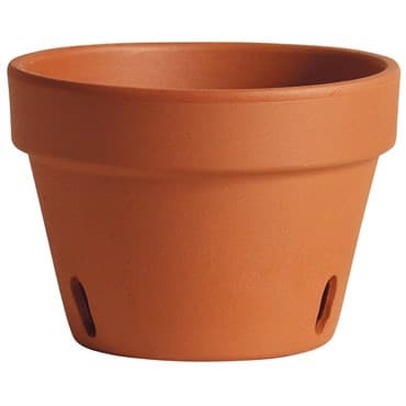 Deroma 6.7" Orchid Pot Terra Cotta Clay Case Pack — photo 1 of 2