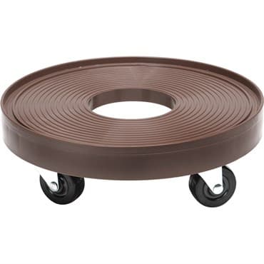 Devault 12" Plant Dolly with Hole Espresso — photo 1 of 2