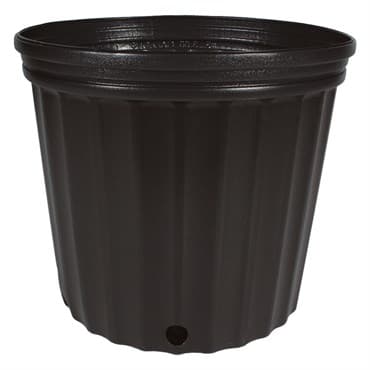 HC Dillen 3G Nursery Pot, Blow Molded, Heavy, True 3 Gallon, Black, 50 per Bundle, 60 Bundles per Pallet, 11.00in x 9.62in, 3.00Gal, 3Gallon — photo 1 of 2