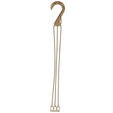 DLN E10L LONG 3 STRAND PLASTIC HANGER SAND STONE 50/BG 9BG/CS — photo 1 of 2