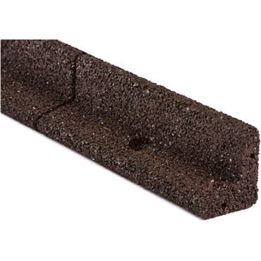 EcoBorder 4' Recycled L-Shape Brown Rubber Edging — photo 1 of 2