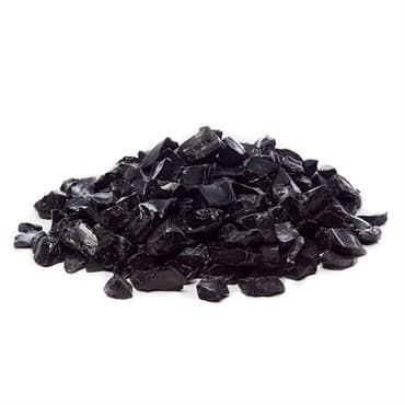 Exotic Pebbles 12# Fire Glass Black 1/2" — photo 1 of 2