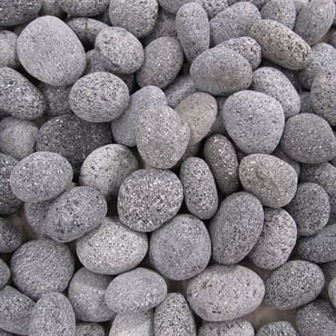 Exotic Pebbles 12# Fire Pebble Black Lava 1"- 2" — photo 1 of 2
