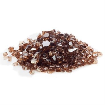 Exotic Pebbles 12# Fire Reflect Glass Copper 1/2" — photo 1 of 2