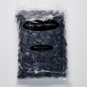Exotic Pebbles 50# Black Polished Pebbles 1"-2" — photo 1 of 2