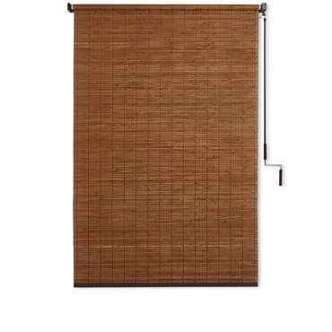 Gale Pac 4'x6' Bamboo Roller Shade Teak — photo 1 of 2