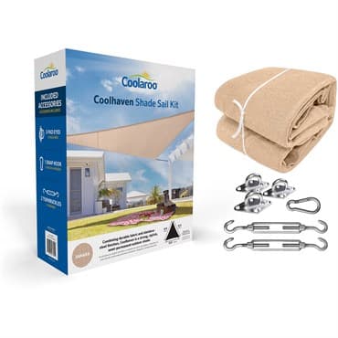 Coolhaven 12' Triangle Shade Sail Kit Sahara — photo 1 of 2