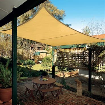 Coolhaven 12' Square Shade Sail Kit Sahara — photo 1 of 2