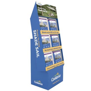 Gale Pac 12pc 10' Ready To Hang Triangle Sail PDQ Display Pebble & Steel — photo 1 of 2