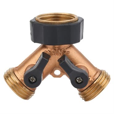 Melnor Brass 2-Way Hose Valve — photo 1 of 2