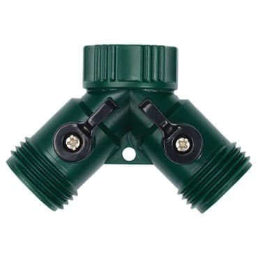 Melnor 2 Way Hose Connector W/ Built In Shut Off Valves — photo 1 of 2